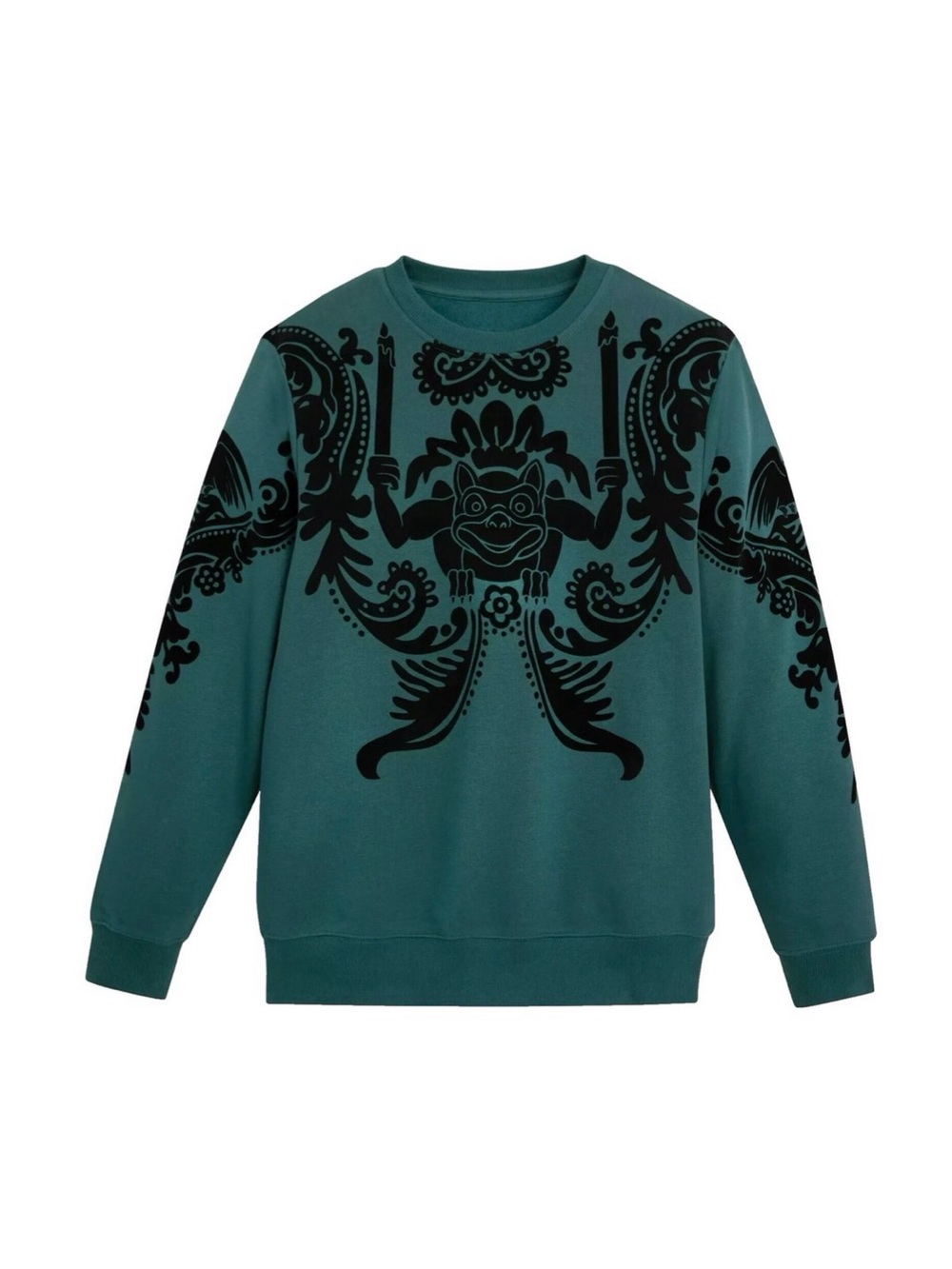 NWOT L Disney Theme Park Haunted Mansion Men’s Graphic Crewneck Sweater Shirt